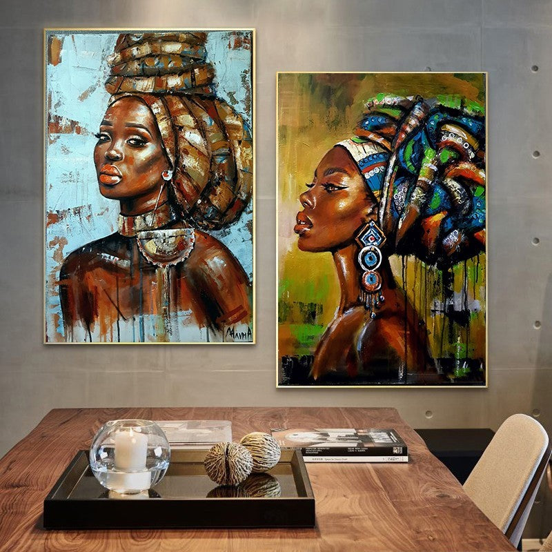 Tranh Cô Gái Đảo Trang Trí Tranh Canvas Không Khung