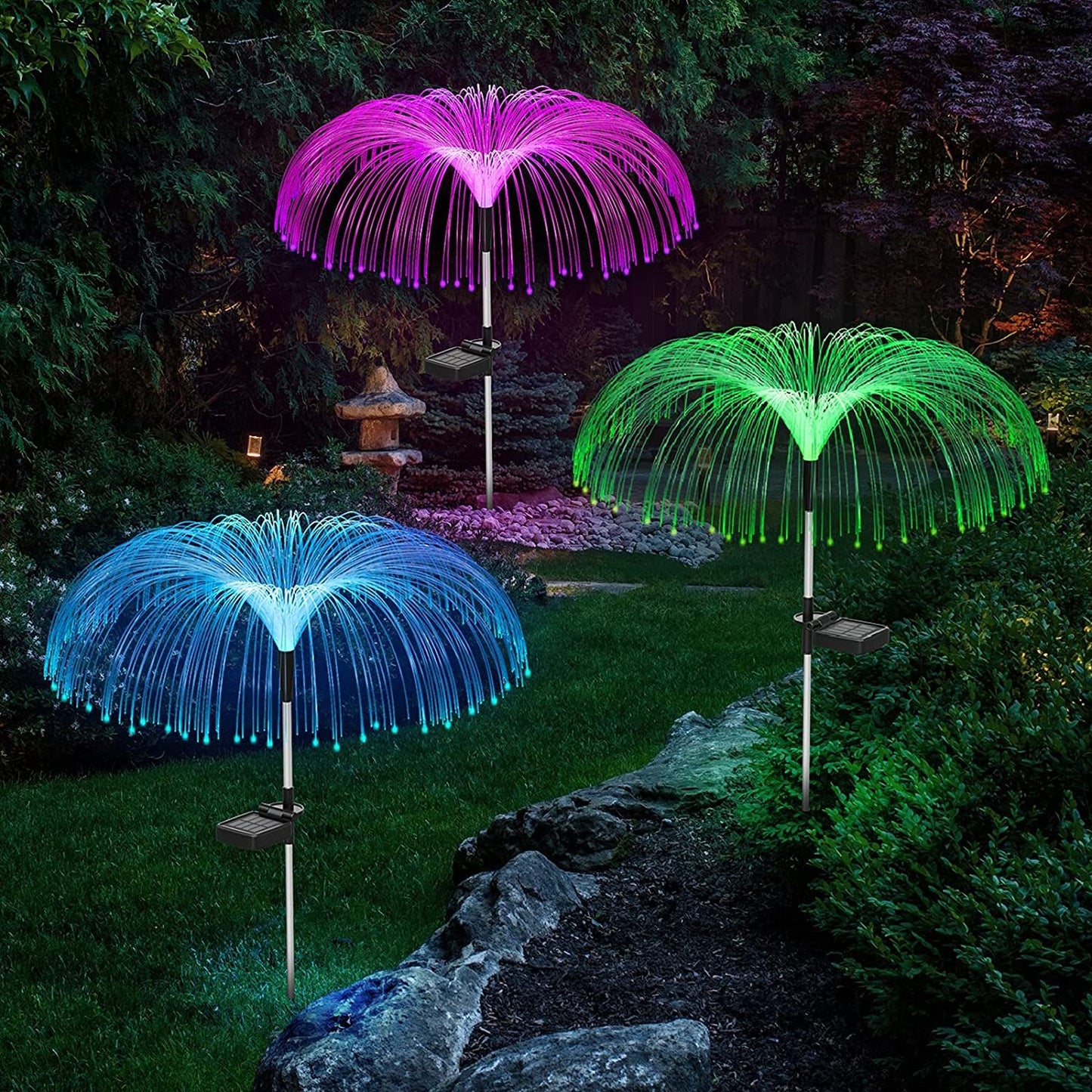 Luminous Charging And Plug-in Lawn And Garden Decorative Lights