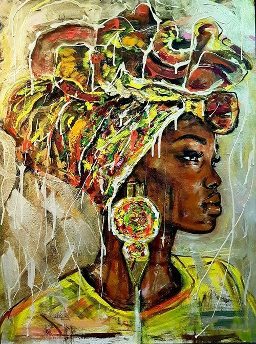 Tranh Cô Gái Đảo Trang Trí Tranh Canvas Không Khung