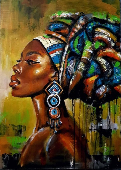 Tranh Cô Gái Đảo Trang Trí Tranh Canvas Không Khung