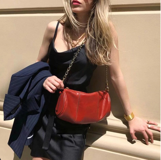 Chain Bag Cylinder Bag  Shoulder Diagonal Pillow Bag - Online Shop AU.com