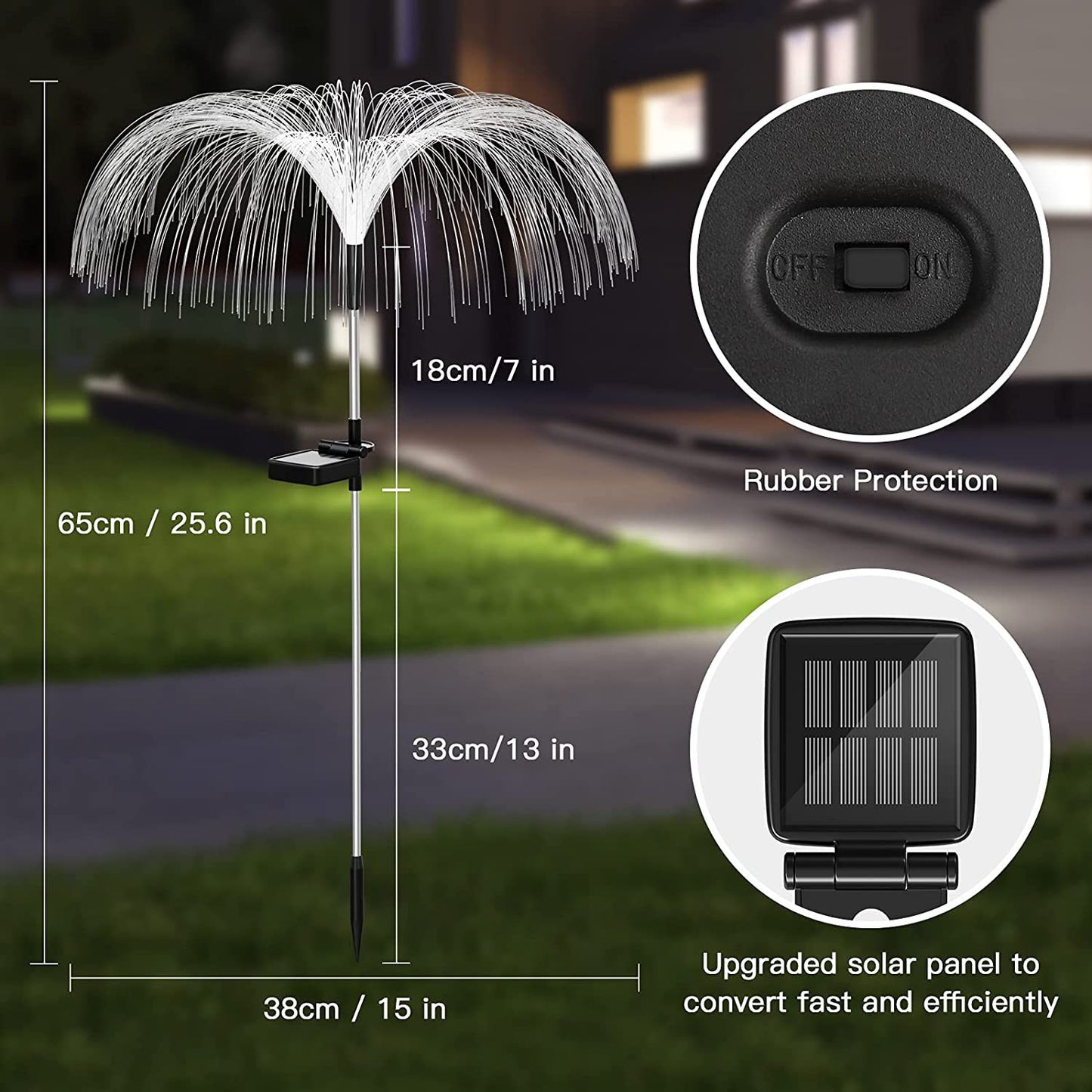 Luminous Charging And Plug-in Lawn And Garden Decorative Lights