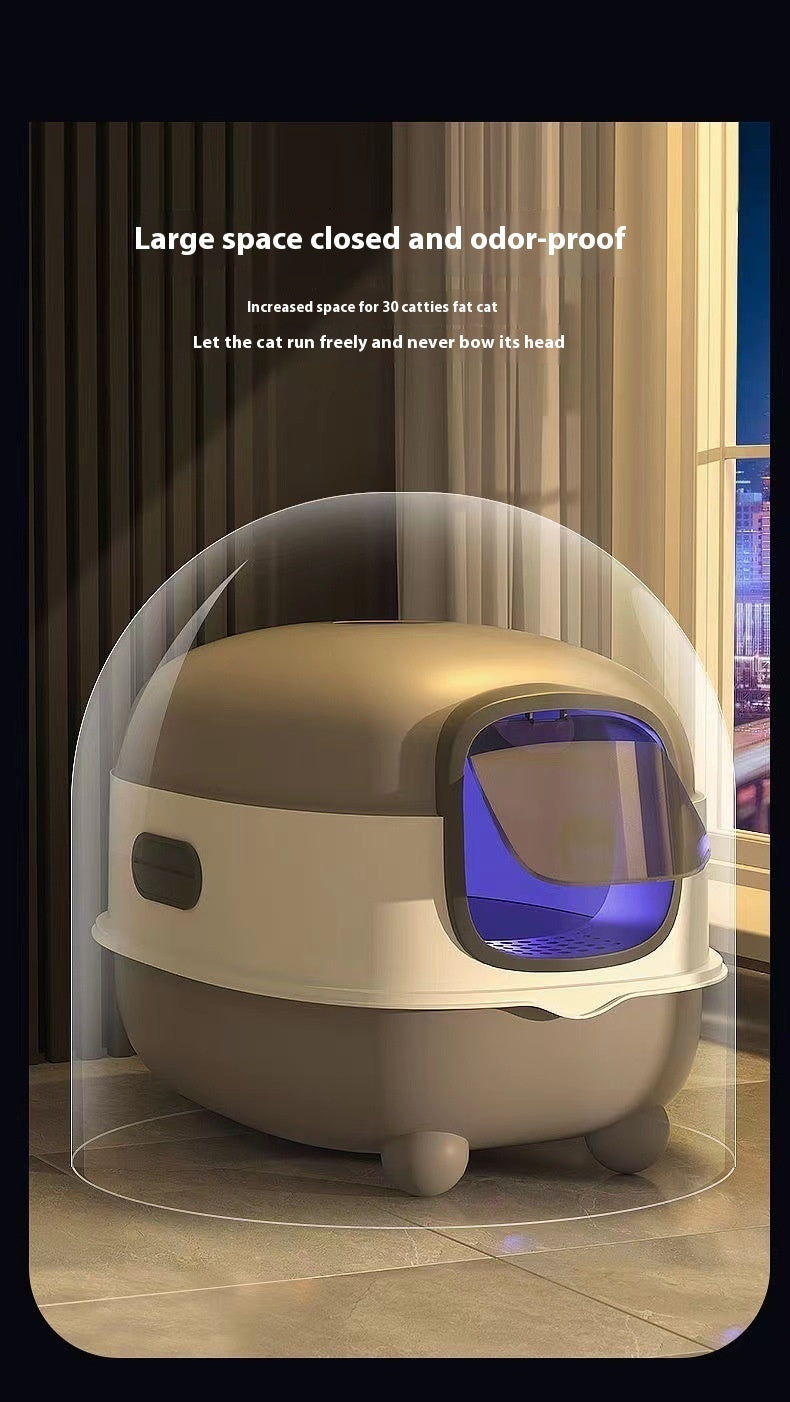 Cat Litter Box Fully Enclosed Oversized UV Sterilisation