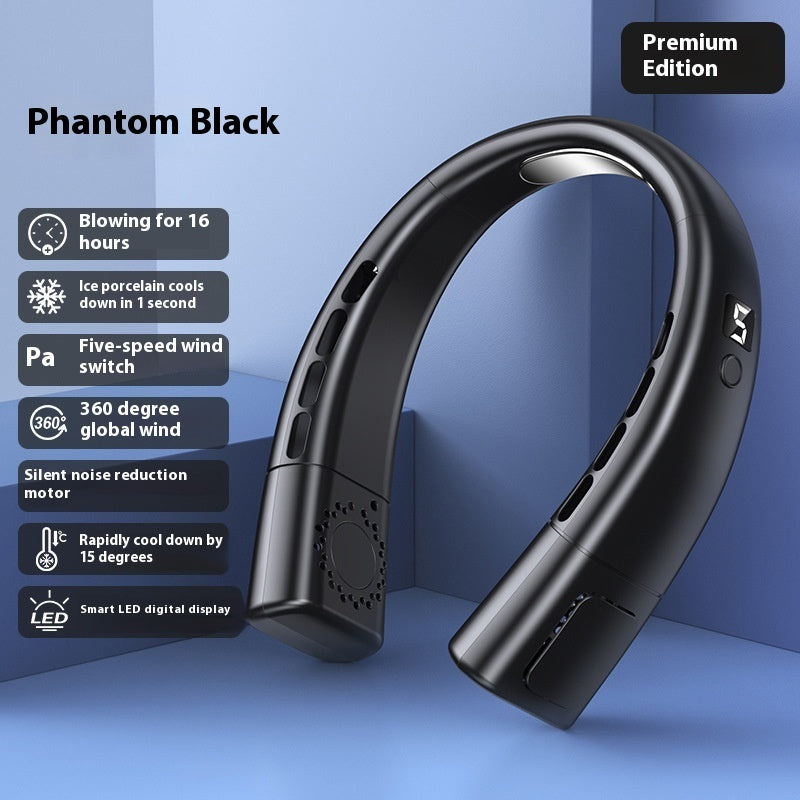 Hanging Neck Fan USB Charging Smart Bladeless
