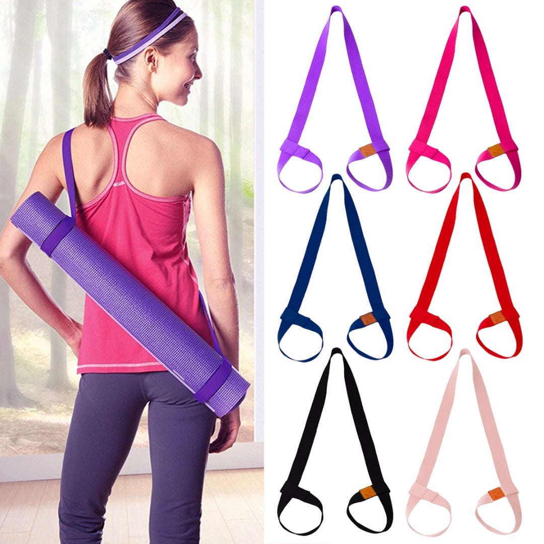 Yoga Mat Strap Strap Belt Adjustable Sports Sling Carrier Shoulder Carry Strap Belt Exercise Stretch Fitness Elastic Yoga Belt - Online Shop AU.com