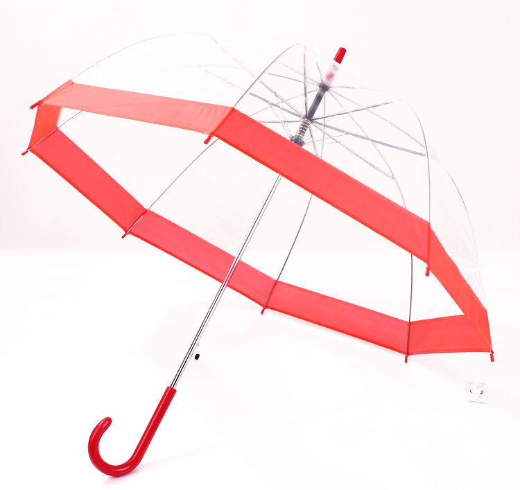 Transparent Umbrella Princess Arch Reinforced Long Handle Umbrella