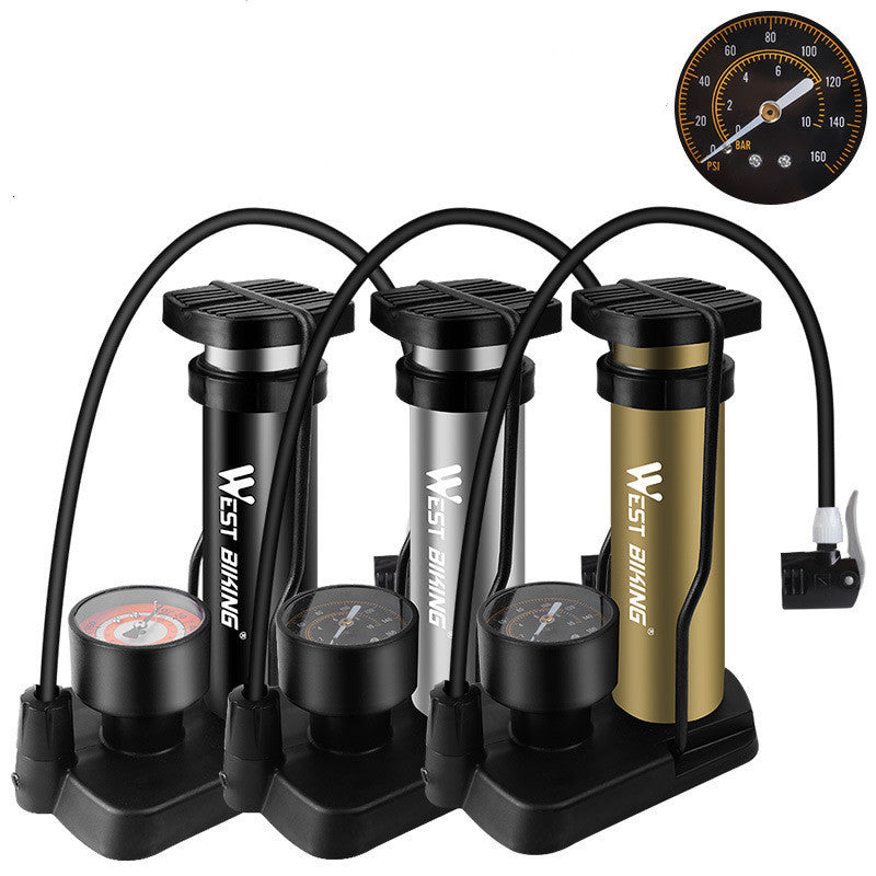 Bicycle foot pump mountain bike pump