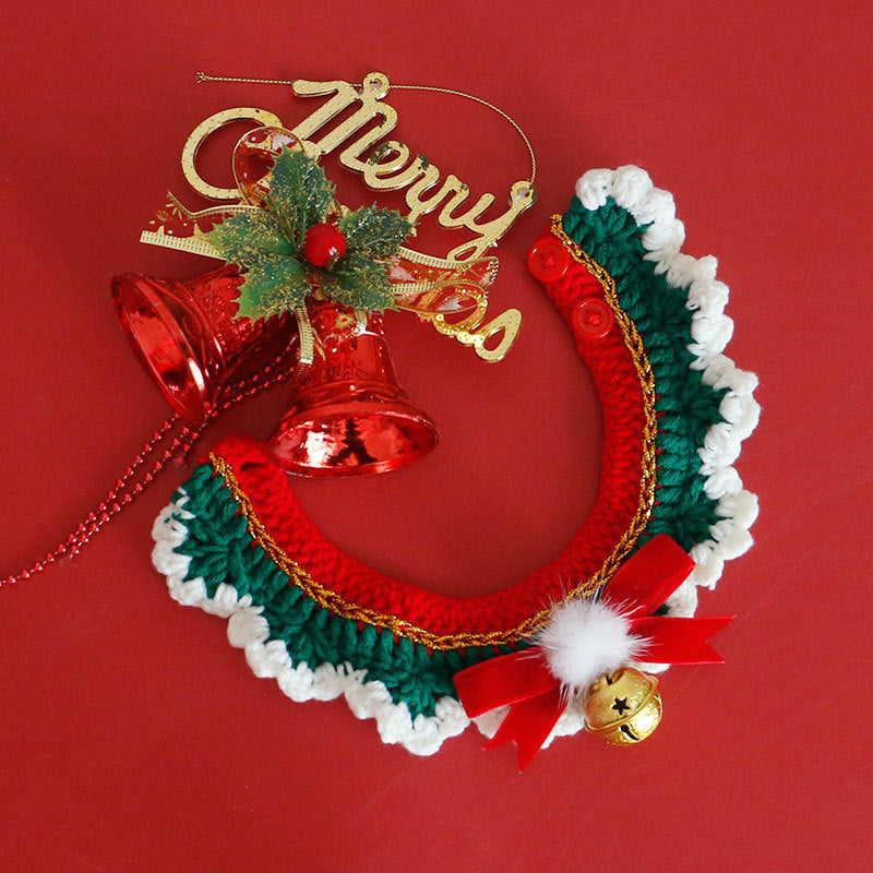 Cat Collar Scarf Pet Christmas New Year's