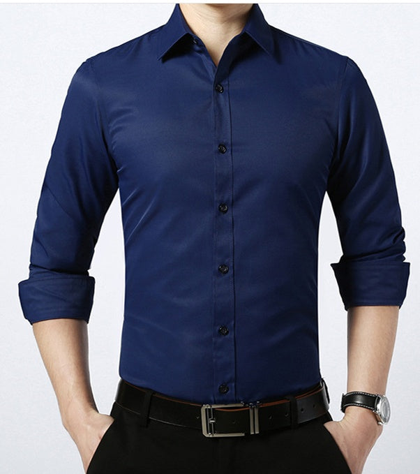 In the spring and Autumn period, the groom married the long sleeved shirt, the Korean gentleman's thin shirt, the business suit, the best man's shirt - Online Shop AU.com