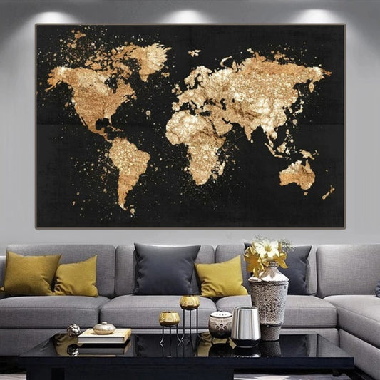 Decorative Canvas Spray Hanging Rimless Decorative Painting