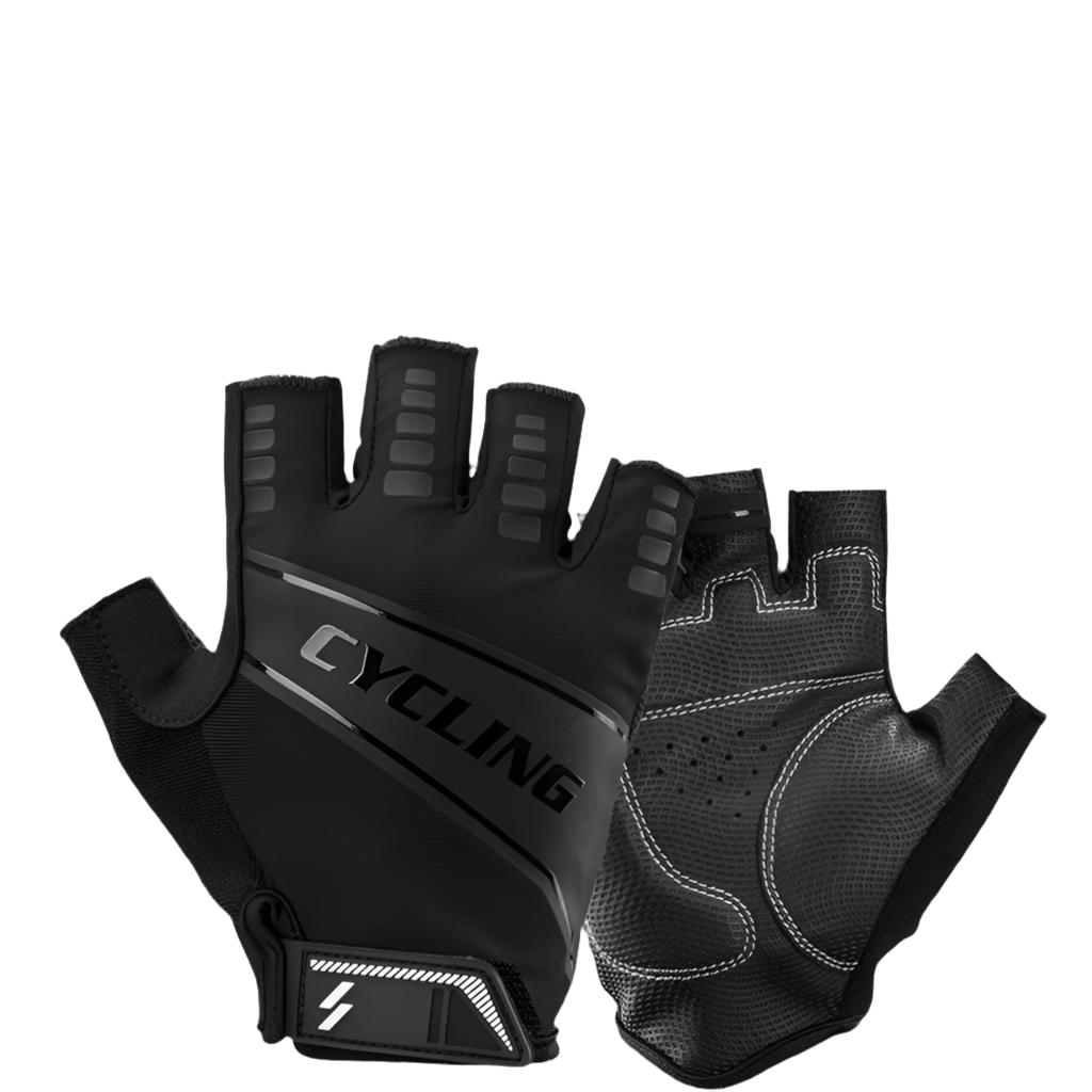 Driving Shock Absorption Non-slip Fingerless Breathable Gloves