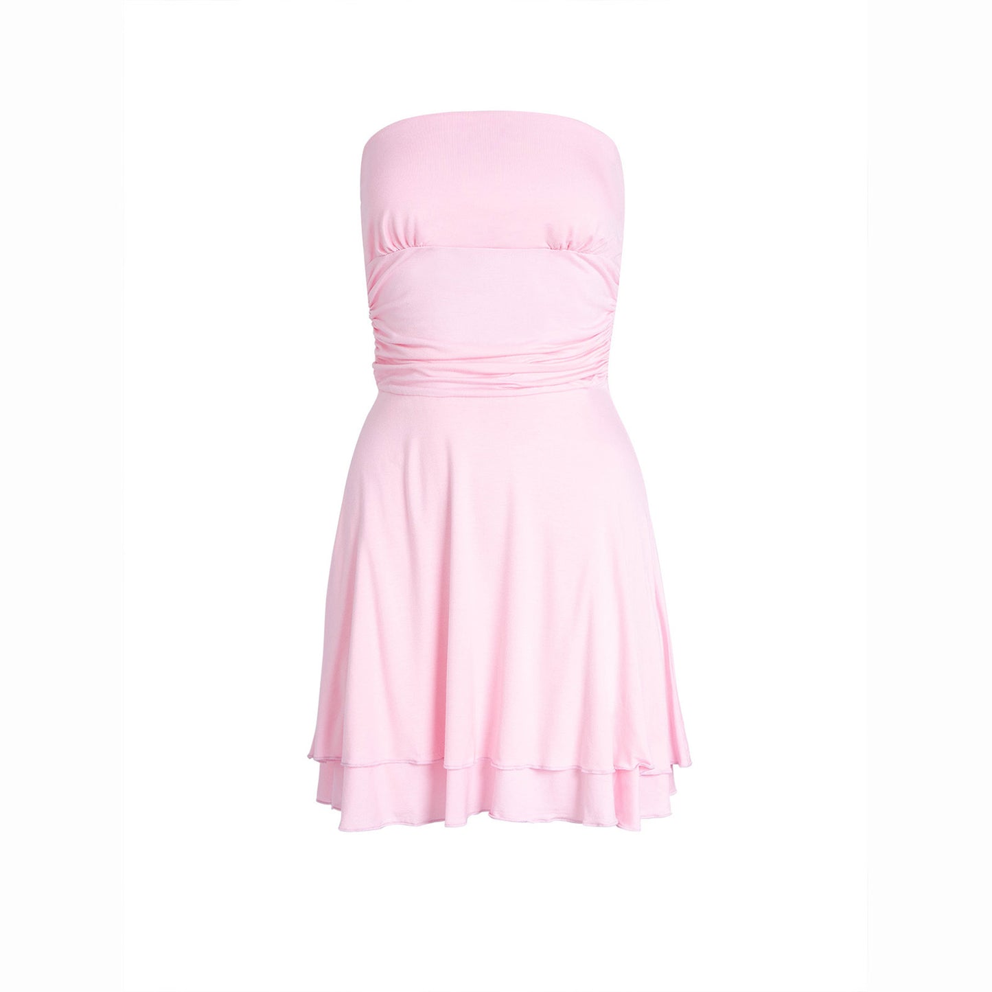 Y2K Tube-top Short Dress Summer Sexy Pleated Tight Dresses For Womens Clothing - Online Shop AU.com