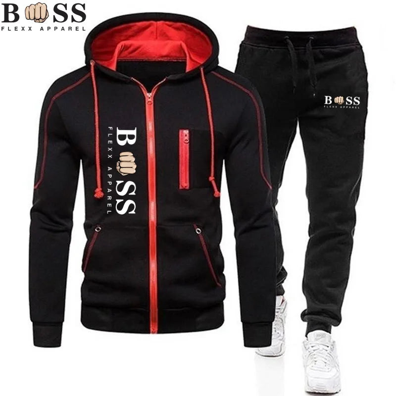 2-Piece Sportswear Set for Men, Sportswear, Brand Clothing, Sports Wear, Autumn, 2024