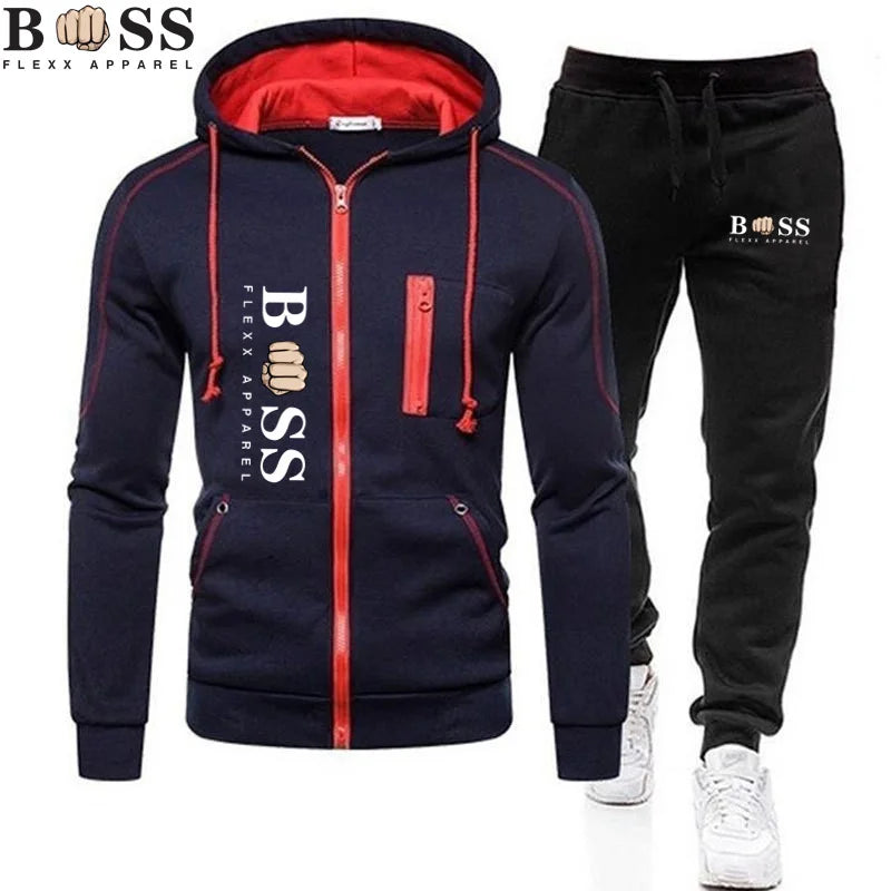 2-Piece Sportswear Set for Men, Sportswear, Brand Clothing, Sports Wear, Autumn, 2024
