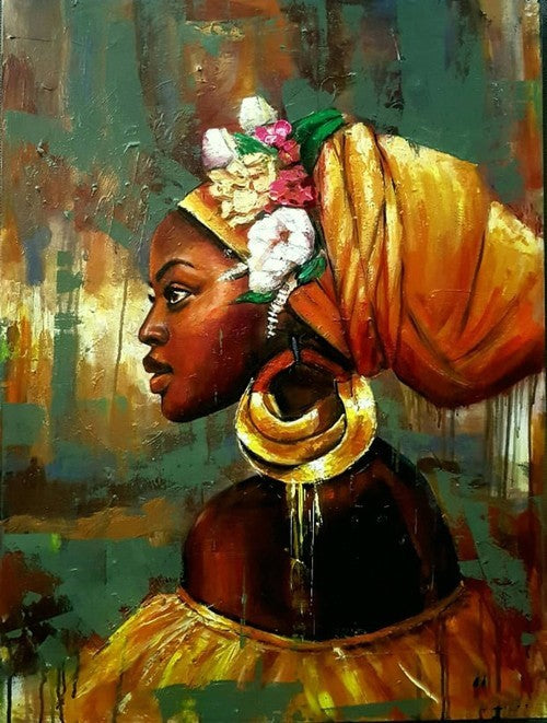Tranh Cô Gái Đảo Trang Trí Tranh Canvas Không Khung