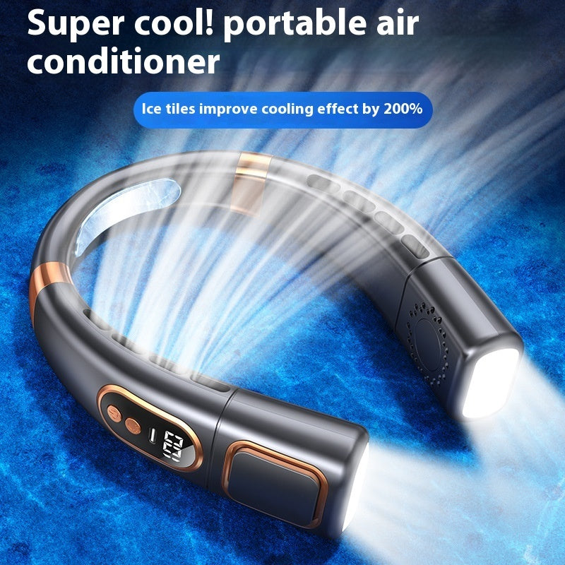 Hanging Neck Fan USB Charging Smart Bladeless