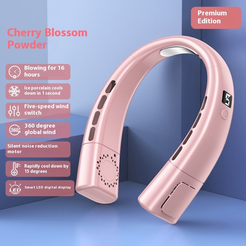 Hanging Neck Fan USB Charging Smart Bladeless