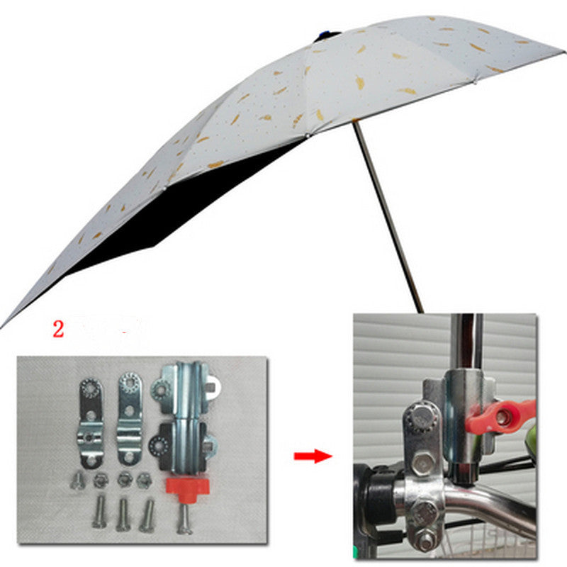 Battery Scooter Three-wheeled Bicycle Vinyl Anti-ultraviolet Umbrella