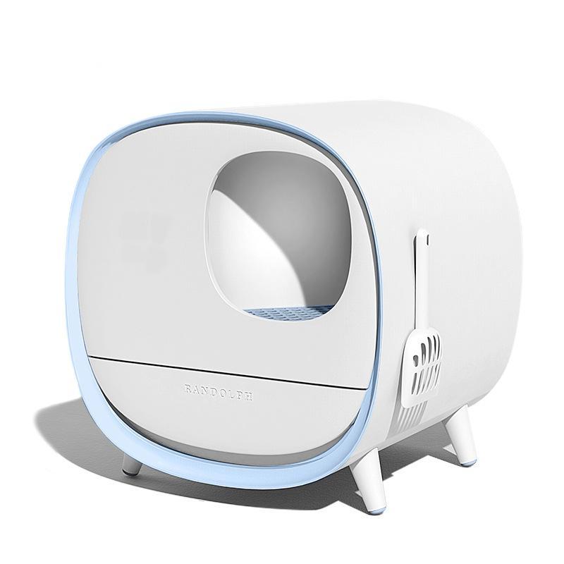 Hộp vệ sinh Cat Smart Litter Box cỡ lớn khử mùi và chống bắn tóe