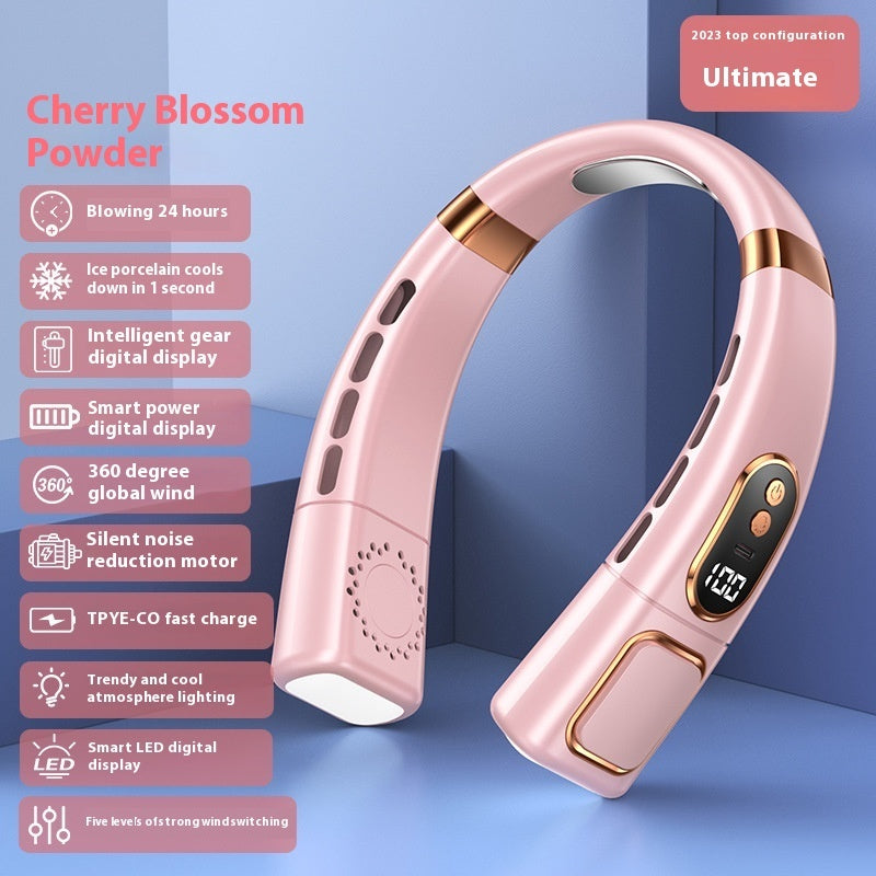Hanging Neck Fan USB Charging Smart Bladeless