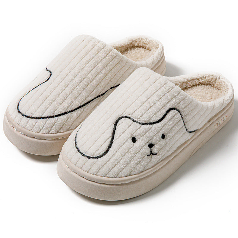 Cat Slippers Bedroom Slipper Winter Warm Plush House Shoes Women Men