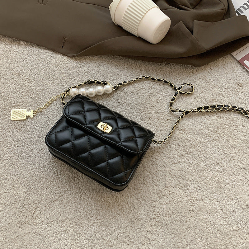Linage Chain Bag Fashion Small Square Bag Shoulder Bag Messenger Bag