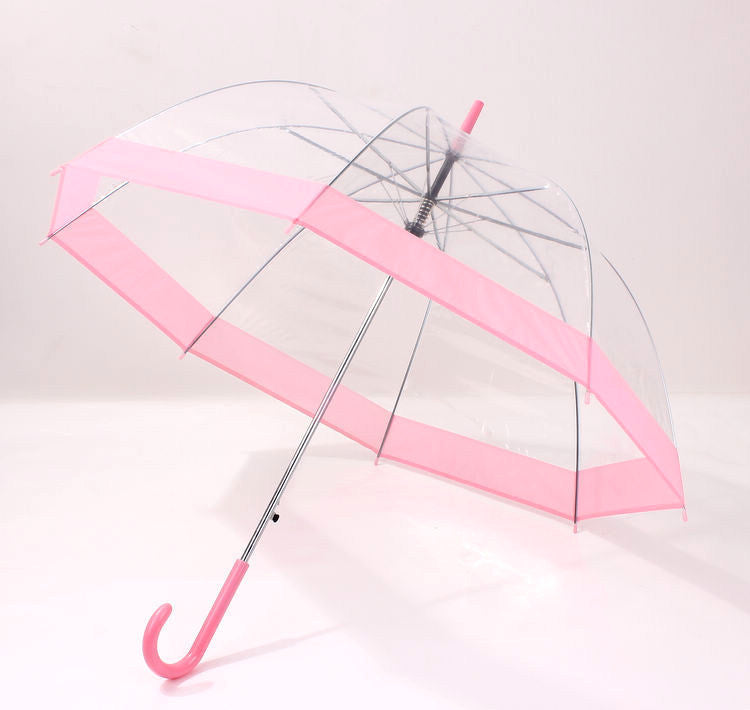 Transparent Umbrella Princess Arch Reinforced Long Handle Umbrella