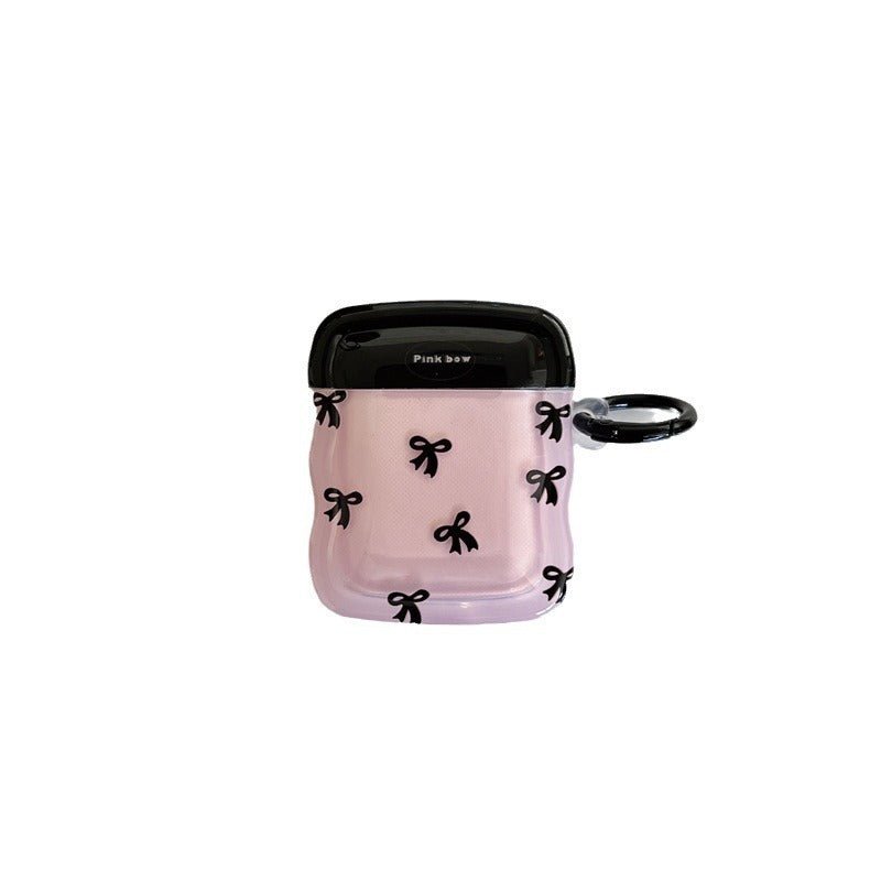 Contrast Color Bow Wireless Bluetooth Earbuds Case - Online Shop AU.com - OnlineShopAU.com