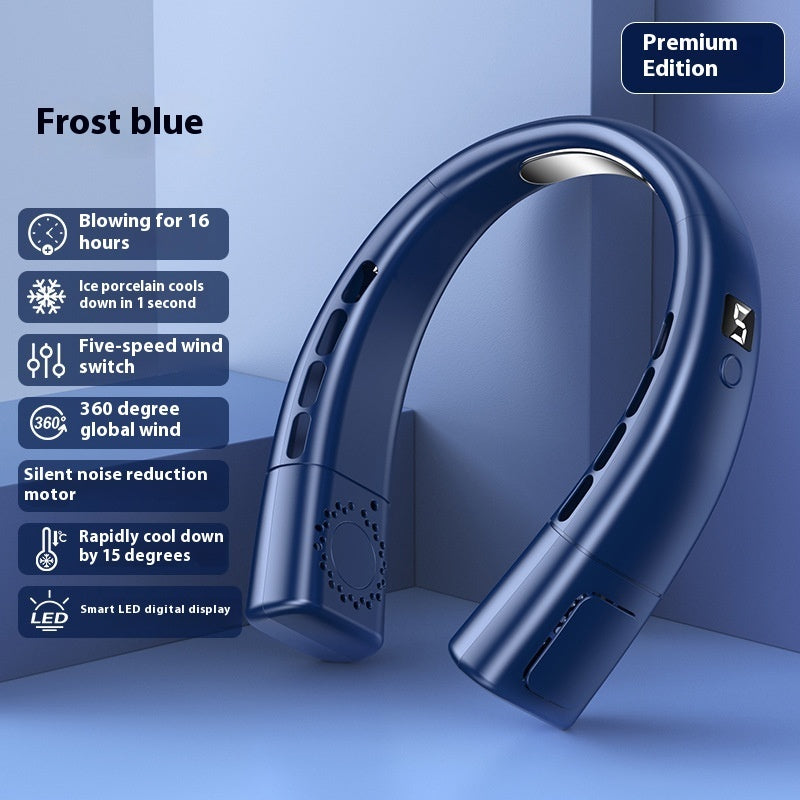 Hanging Neck Fan USB Charging Smart Bladeless