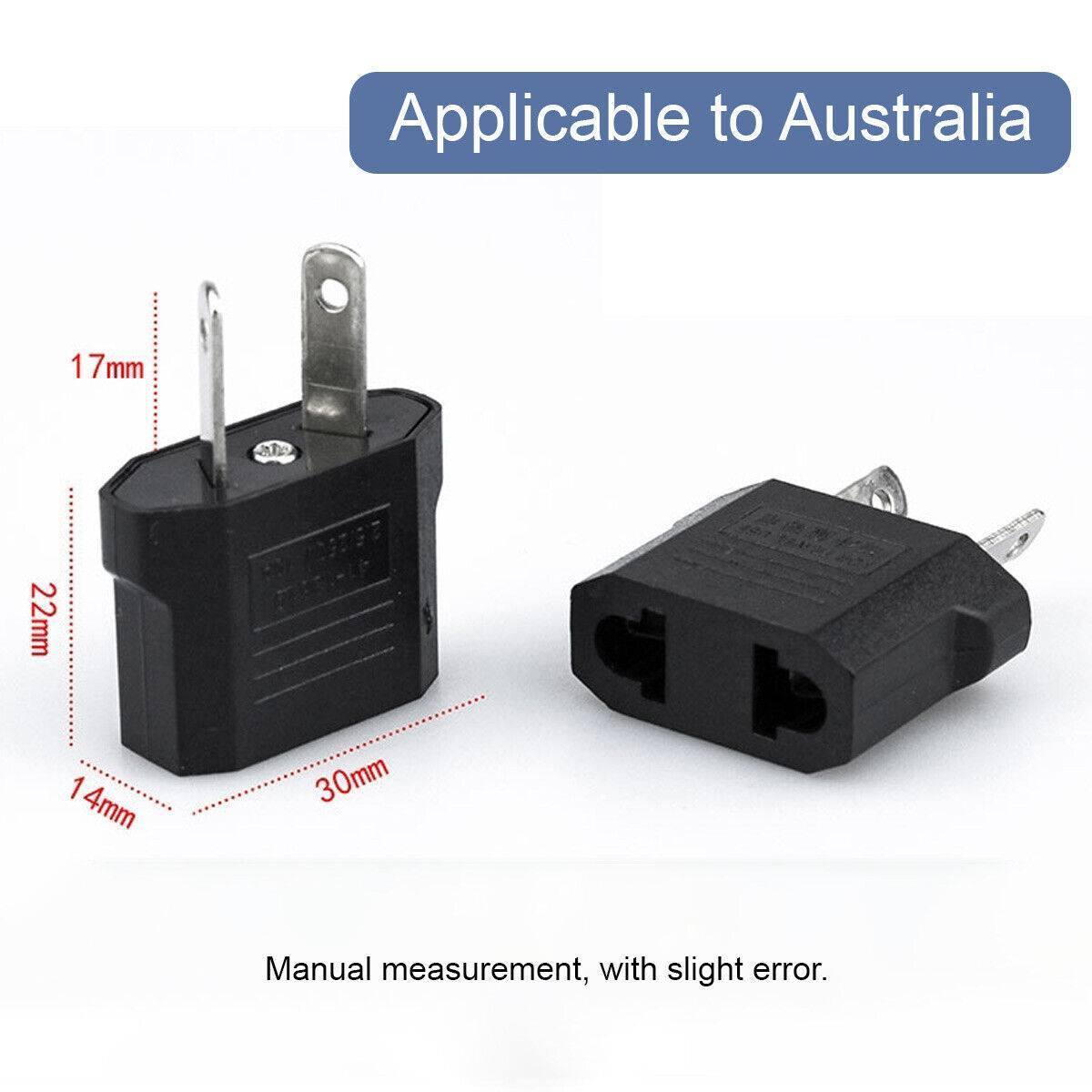 2x US Travel Adapter To Australia AC Power Plug