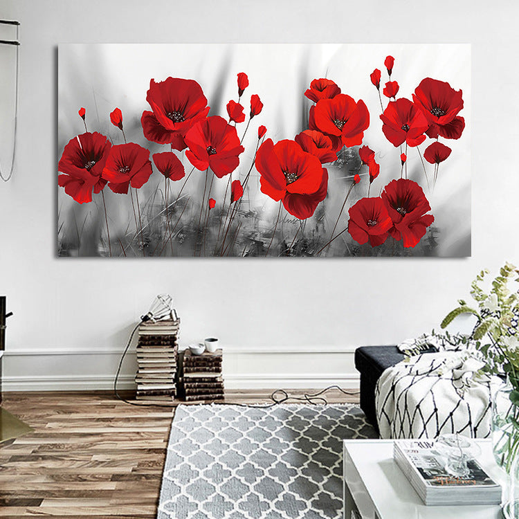Rose Poppy Living Room Bedroom Hanging Painting Decoration