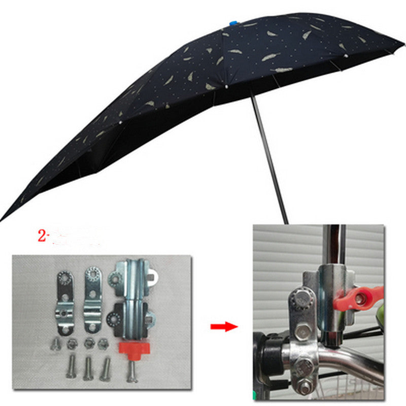 Battery Scooter Three-wheeled Bicycle Vinyl Anti-ultraviolet Umbrella