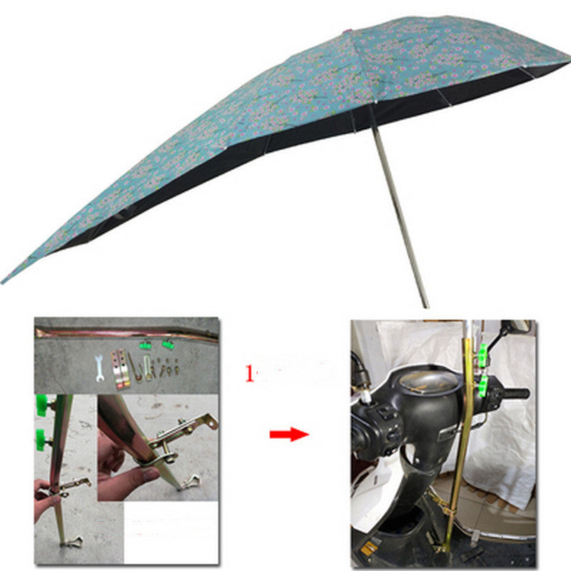 Battery Scooter Three-wheeled Bicycle Vinyl Anti-ultraviolet Umbrella