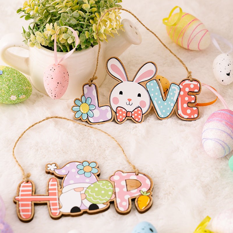 Easter Letter Wooden Hanging Widget - Online Shop AU.com - OnlineShopAU.com