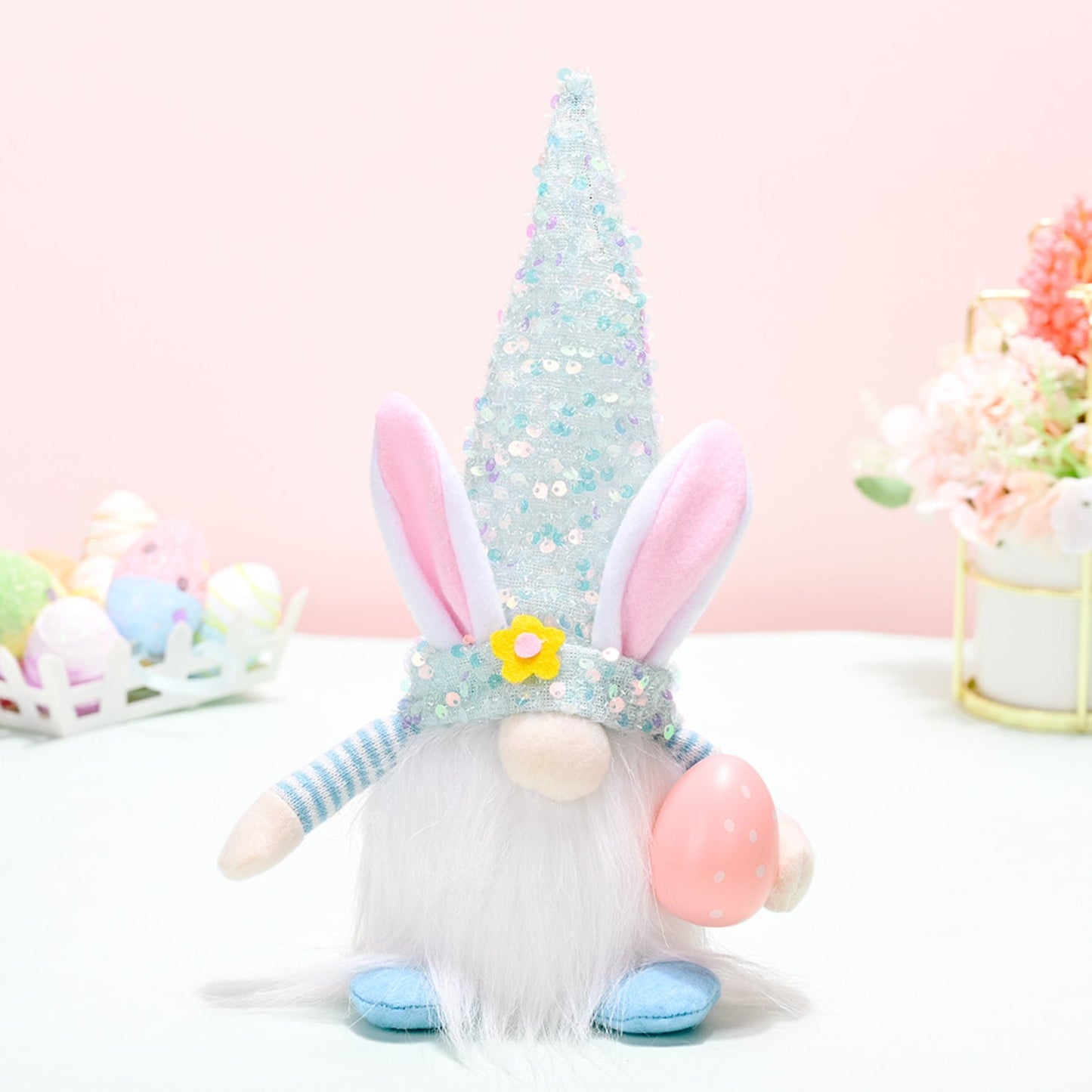 Easter Sequin Pointed Hat Faceless Gnome - Online Shop AU.com - OnlineShopAU.com