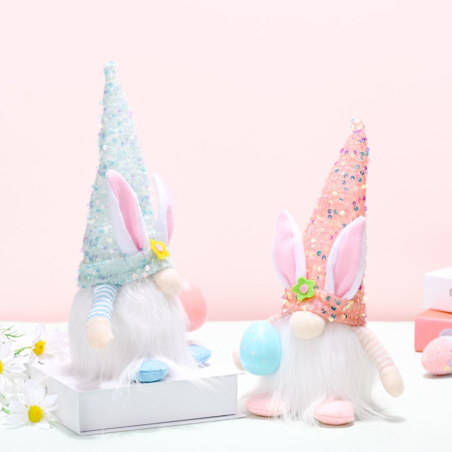 Easter Sequin Pointed Hat Faceless Gnome - Online Shop AU.com - OnlineShopAU.com