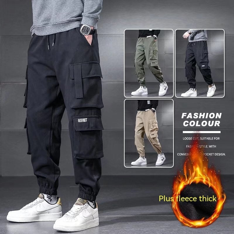 Multi-pocket Cargo Pants Men's Plus Size Loose Casual Pants - Online Shop AU.com
