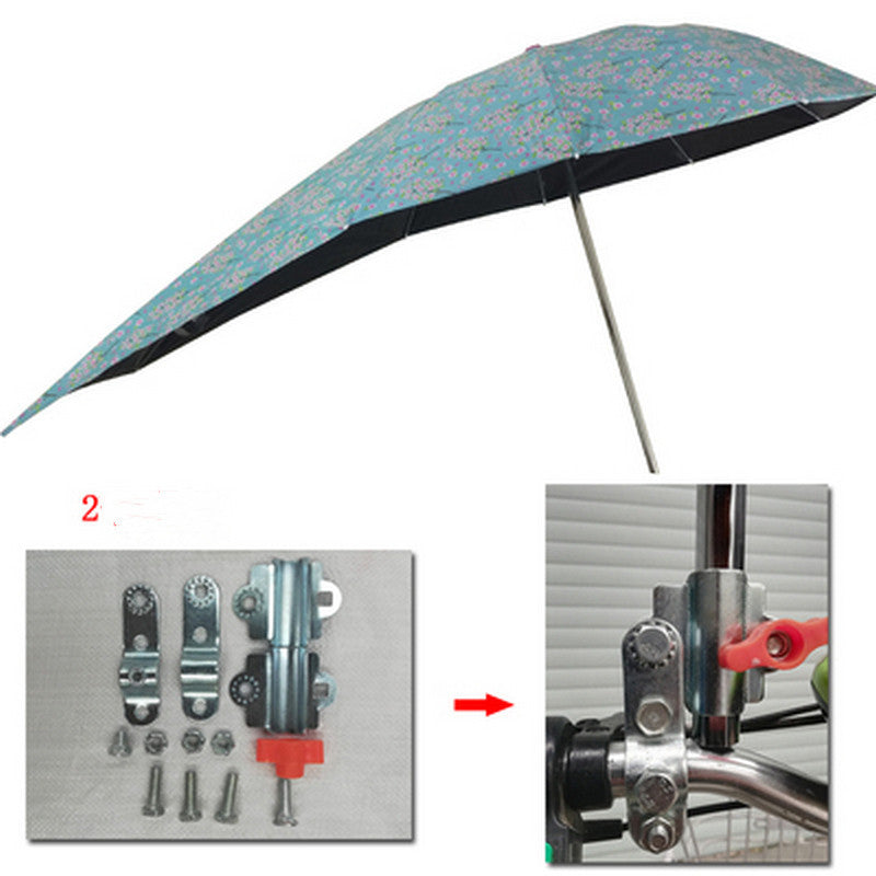 Battery Scooter Three-wheeled Bicycle Vinyl Anti-ultraviolet Umbrella