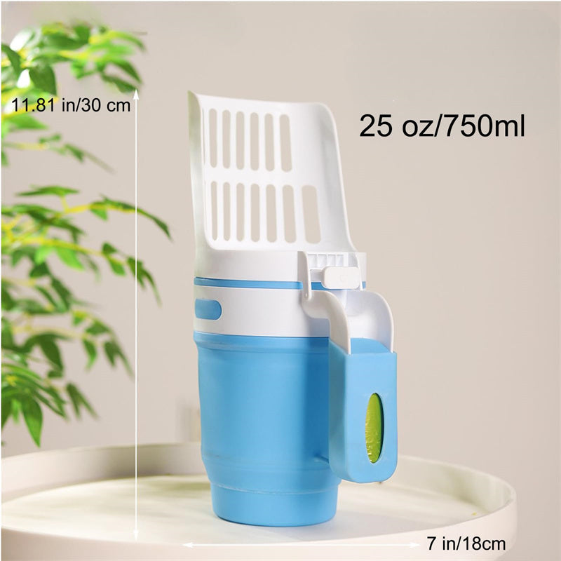 Cat Litter Shovel Scoop With Refill Bags Large Cat Litter Box Self Cleaning Cat Waste Bin