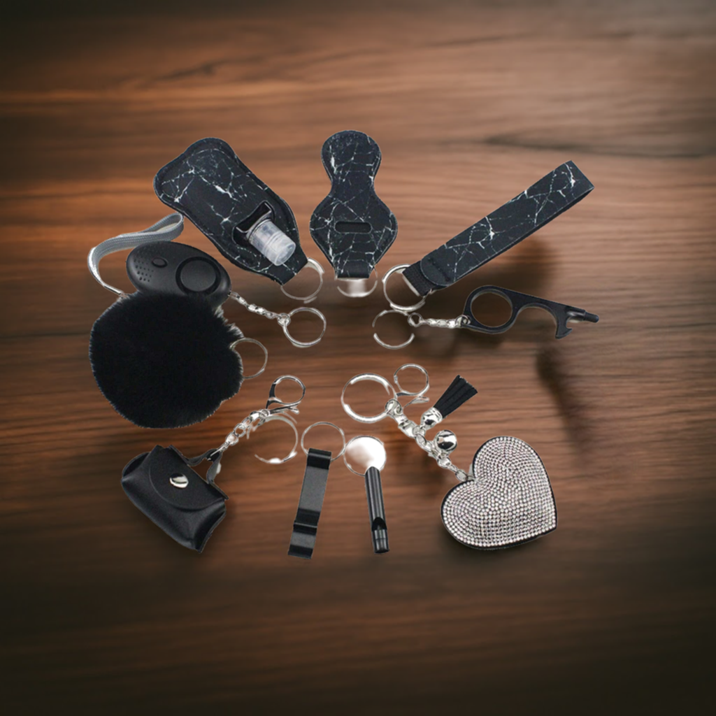 10 PCS Personal Alarm Safety Set