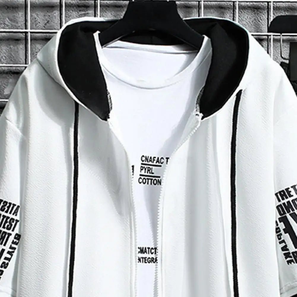 Men Outfit 1 Set Cool Hooded Outfit Summer Men Sportswear - Online Shop AU.com - Online Shop AU.com