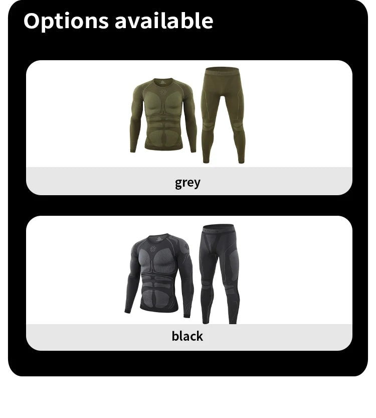 Men Sport Thermal Underwear Suits Outdoor Cycling Compression Sportswear Quick Dry Breathable Clothes Fitness Running Tracksuits - Online Shop AU.com - Online Shop AU.com