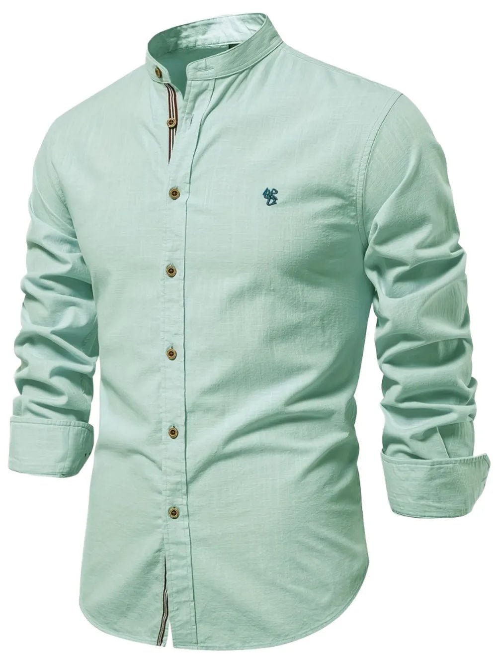 Men's Full Size Button Down Embroidered Shirt Plus Size - Online Shop AU.com - Trendsi