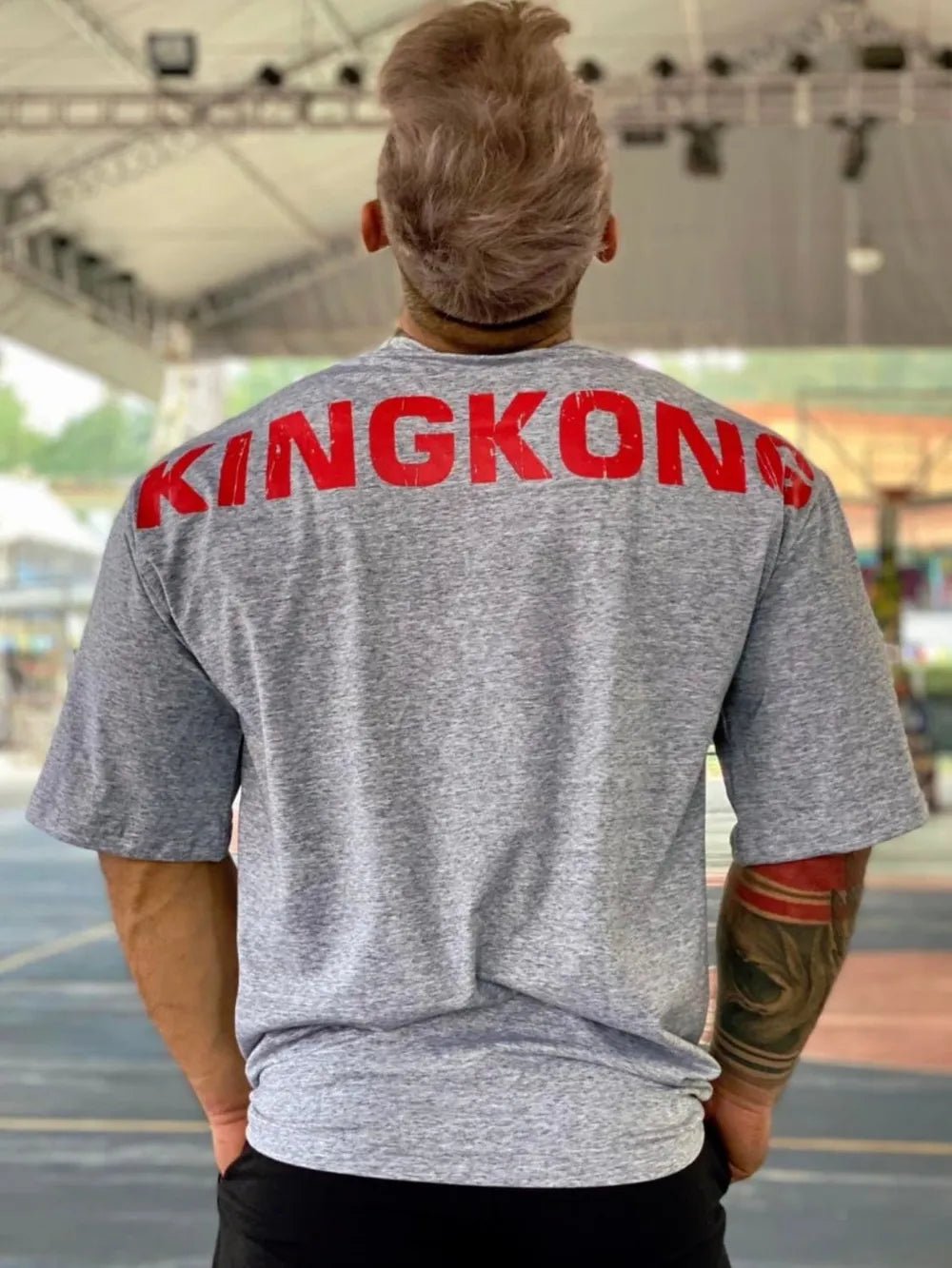 Men's Plus Size KING KONG Round Neck T-Shirt - Online Shop AU.com - Trendsi