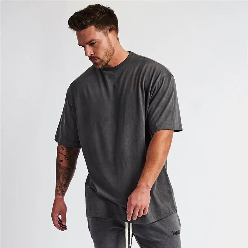 Men's Plus Size Round Neck Half Sleeve T-Shirt - Online Shop AU.com - Trendsi