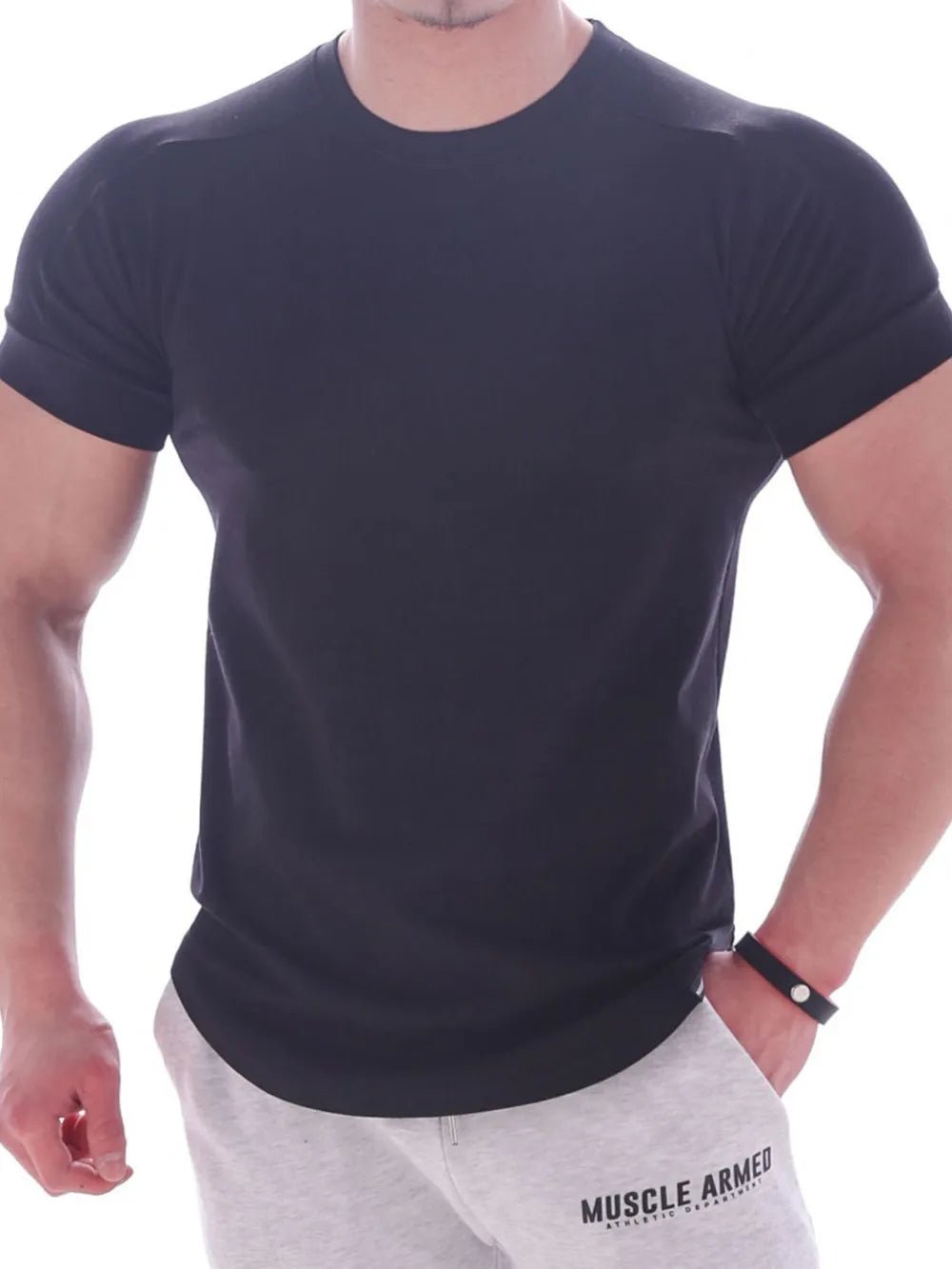 Men's Round Neck Short Sleeve T-Shirt - Online Shop AU.com - Trendsi