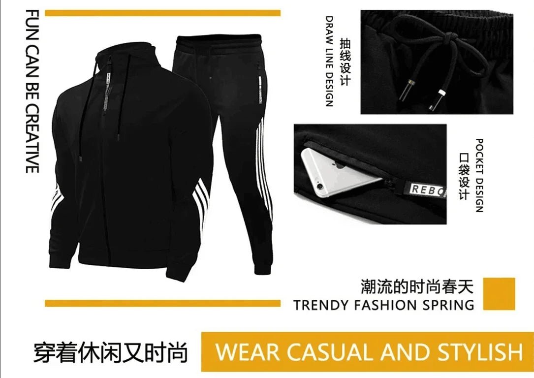 Men's Sportswear, Casual Tracksuit Jacket and Pants, Sportswear, Hoodie, Spring and Autumn Sportswear - Online Shop AU.com - Online Shop AU.com