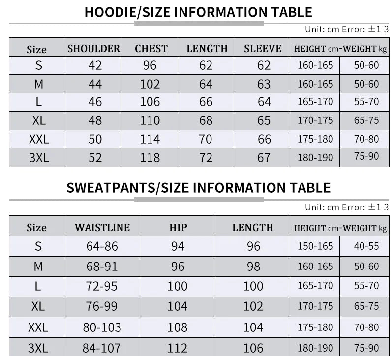 Men's Tracksuit jacket Hooded Pullover Sweatpants 2 Piece Male Fleece Streetwear Sets - Online Shop AU.com - Online Shop AU.com