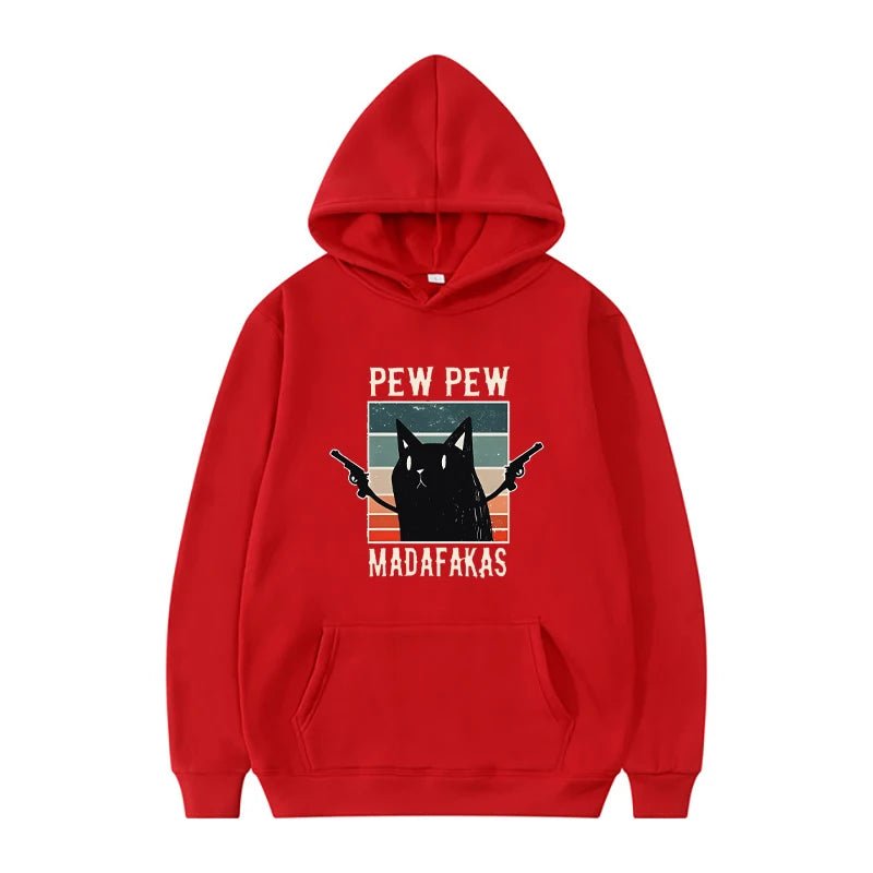 Pew Pew Madafaks Cute Funny Printed Sweatshirt Men's Autumn and Winter Hooded Fashion Hoodie Fashionable Casual Sportswear - Online Shop AU.com - Online Shop AU.com