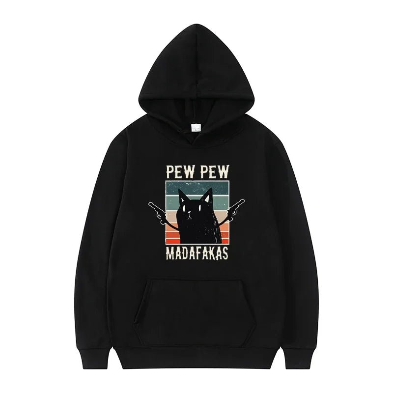 Pew Pew Madafaks Cute Funny Printed Sweatshirt Men's Autumn and Winter Hooded Fashion Hoodie Fashionable Casual Sportswear - Online Shop AU.com - Online Shop AU.com